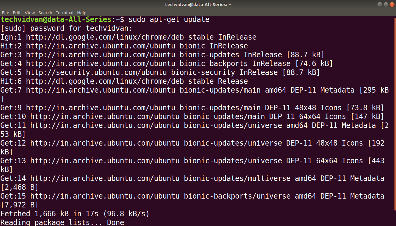 sudo update-linux