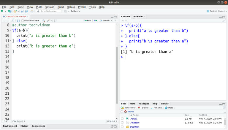 R Control Structures - Decision Making and Loops in R - TechVidvan