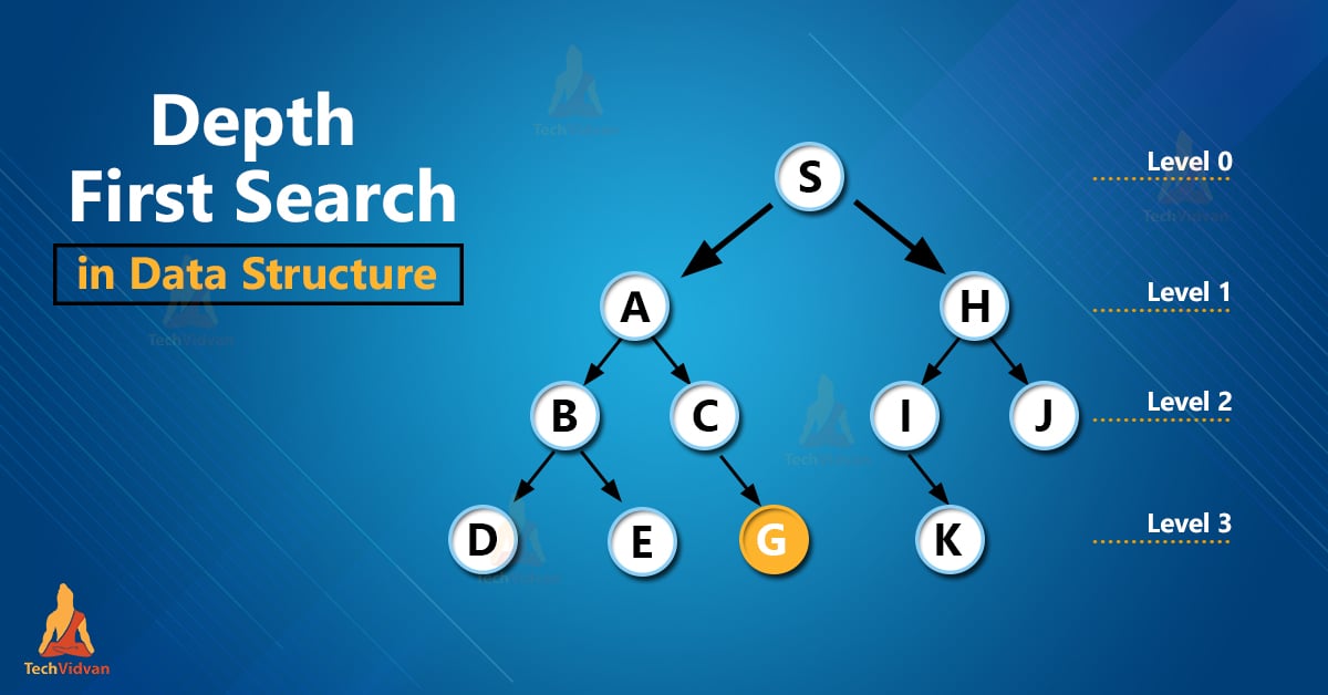 Depth First Search in Data Structure TechVidvan