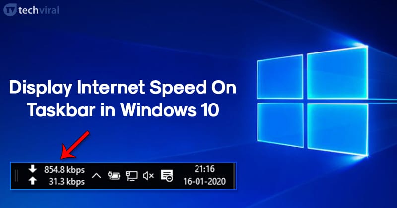 Just as with the command prompt, you can also open the task manager using the run command. How to Display Internet Speed on Taskbar in Windows 10
