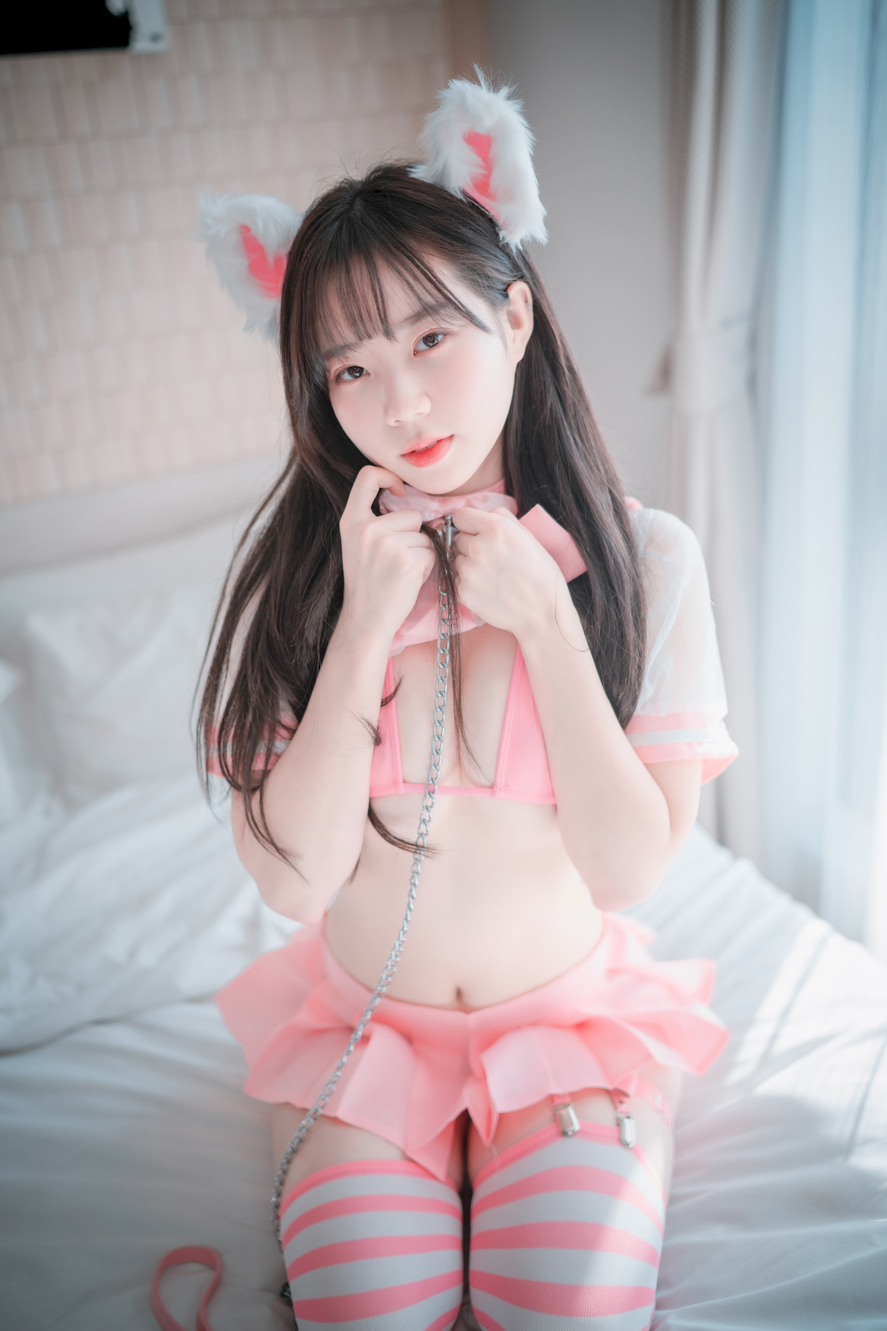 Myua 뮤아, [DJAWA] Catgirl in Pink Set.01(29)