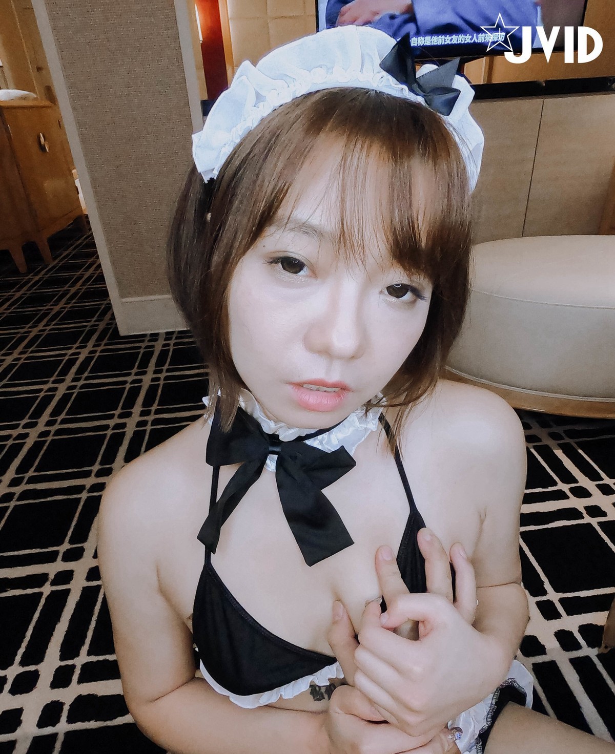 JVID精品 四点全开单点性玩物美尻钟点女仆 玩具 束缚 性玩物 丝袜淫穴爆表 Set.03(55)