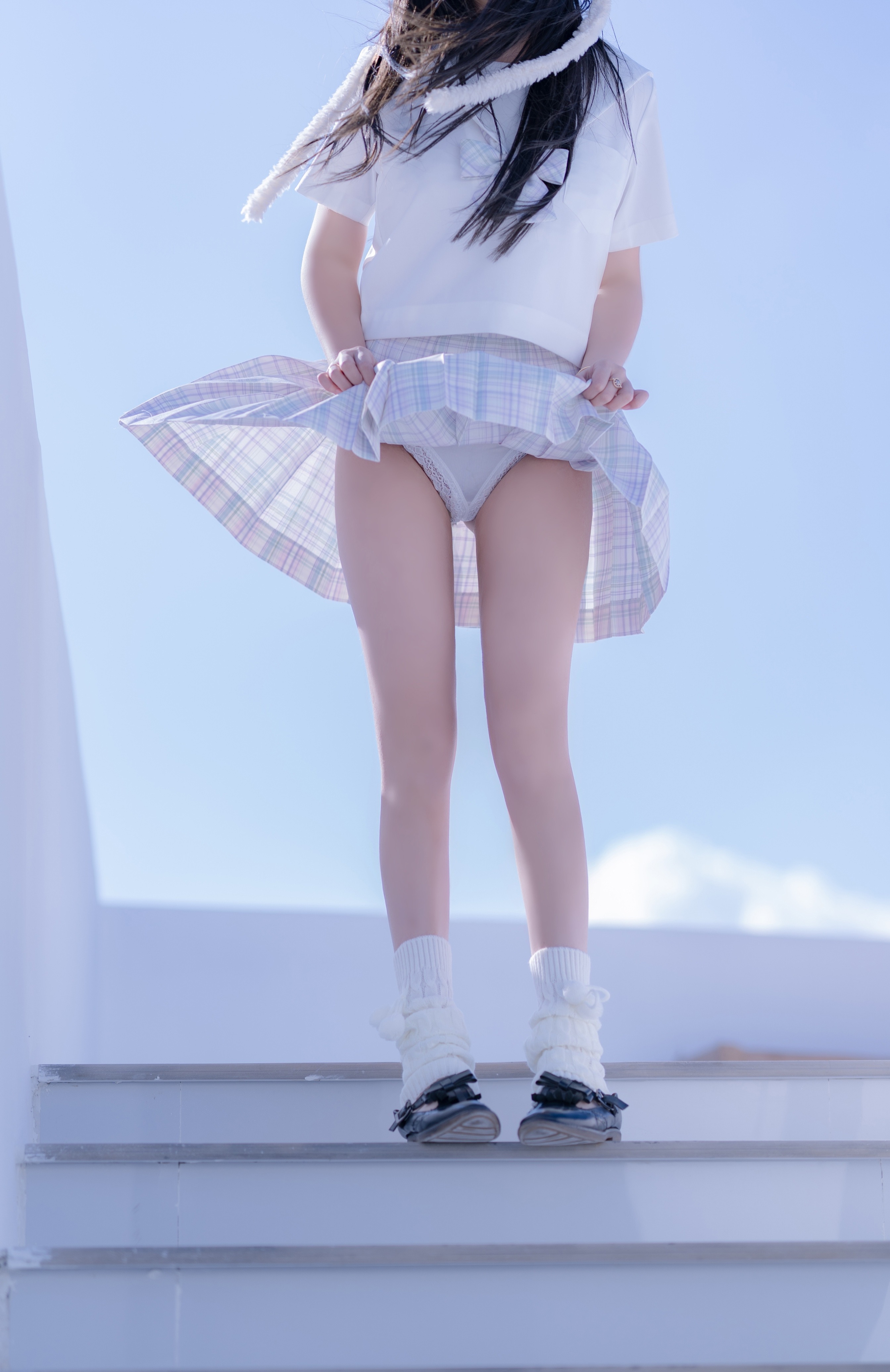 过期米线线喵 - 天台JK 58P(36)