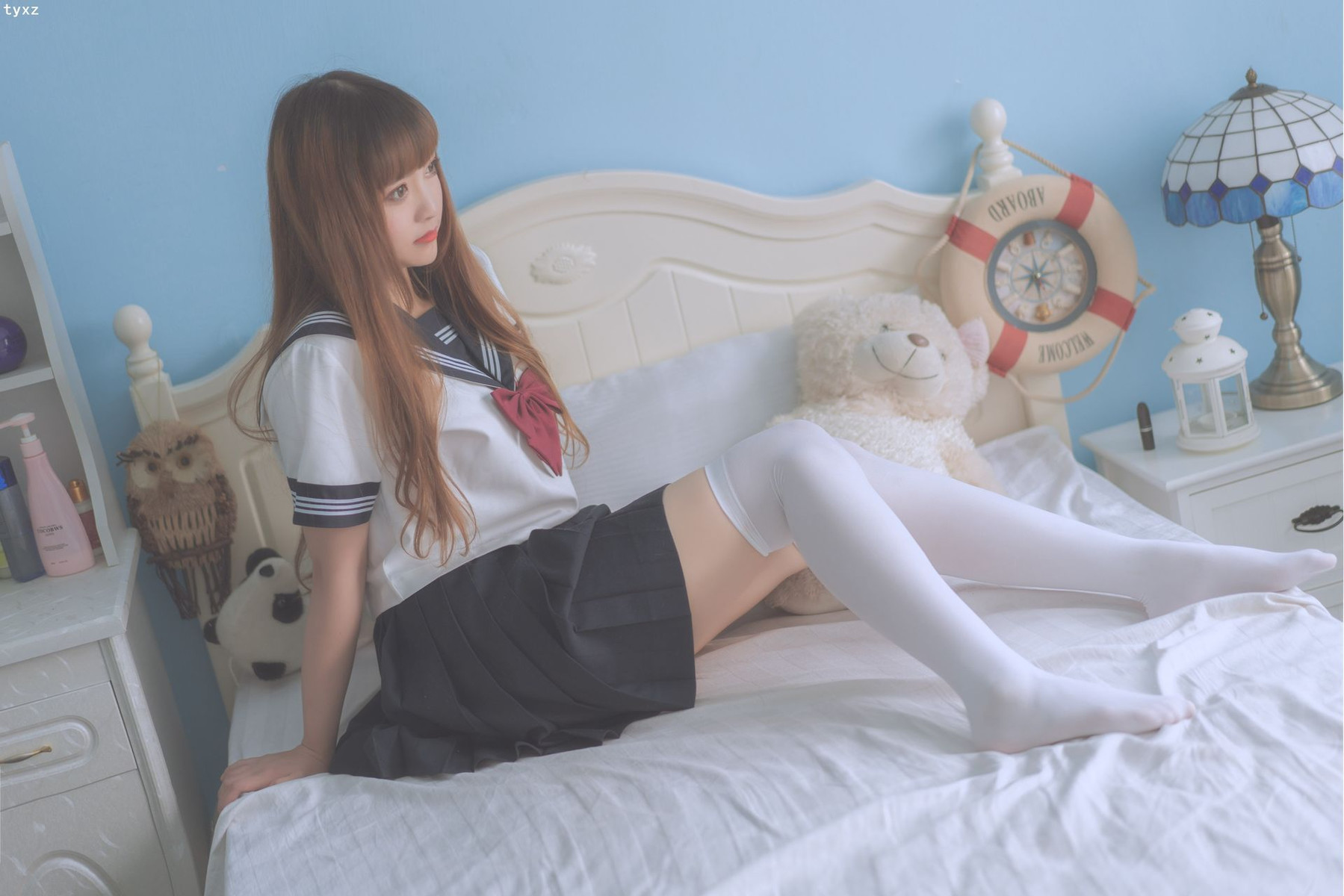 Cosplay 一隻雲燒 JK少女(10)