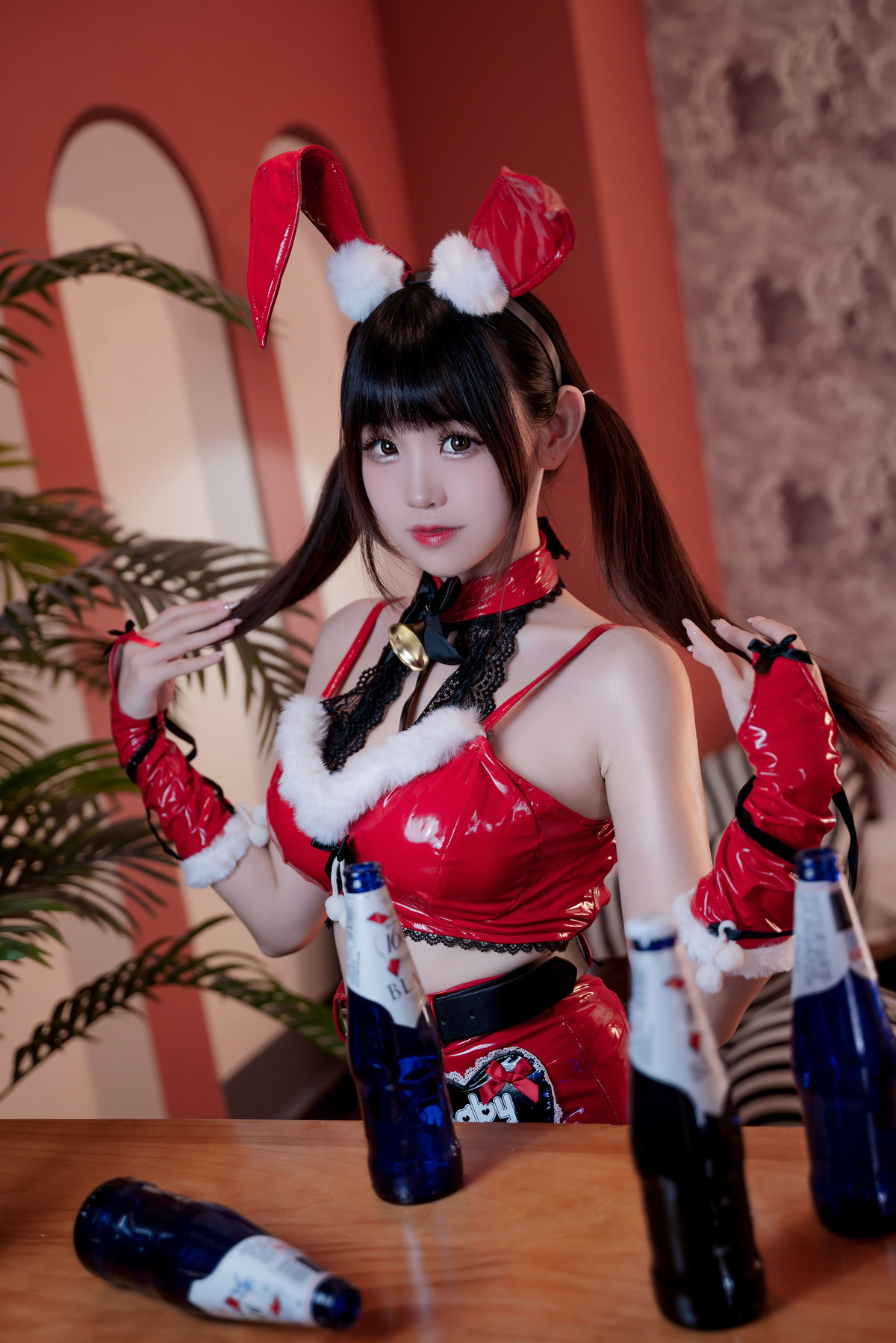 Cosplay miko酱ww 圣诞兔兔(10)