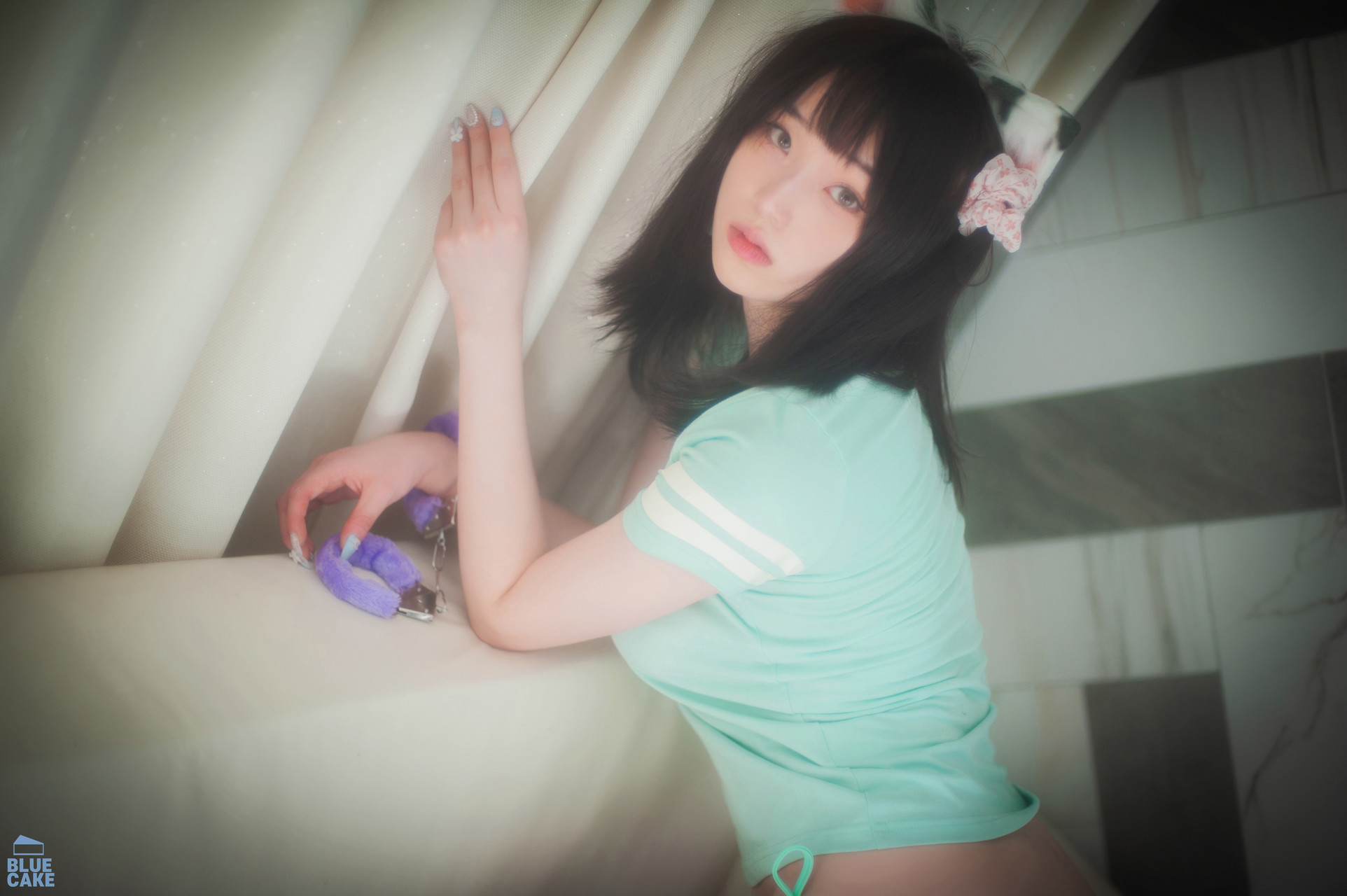 Bambi 밤비, [BLUECAKE] Naughty Cats Pink & Mint RED Set.02(30)