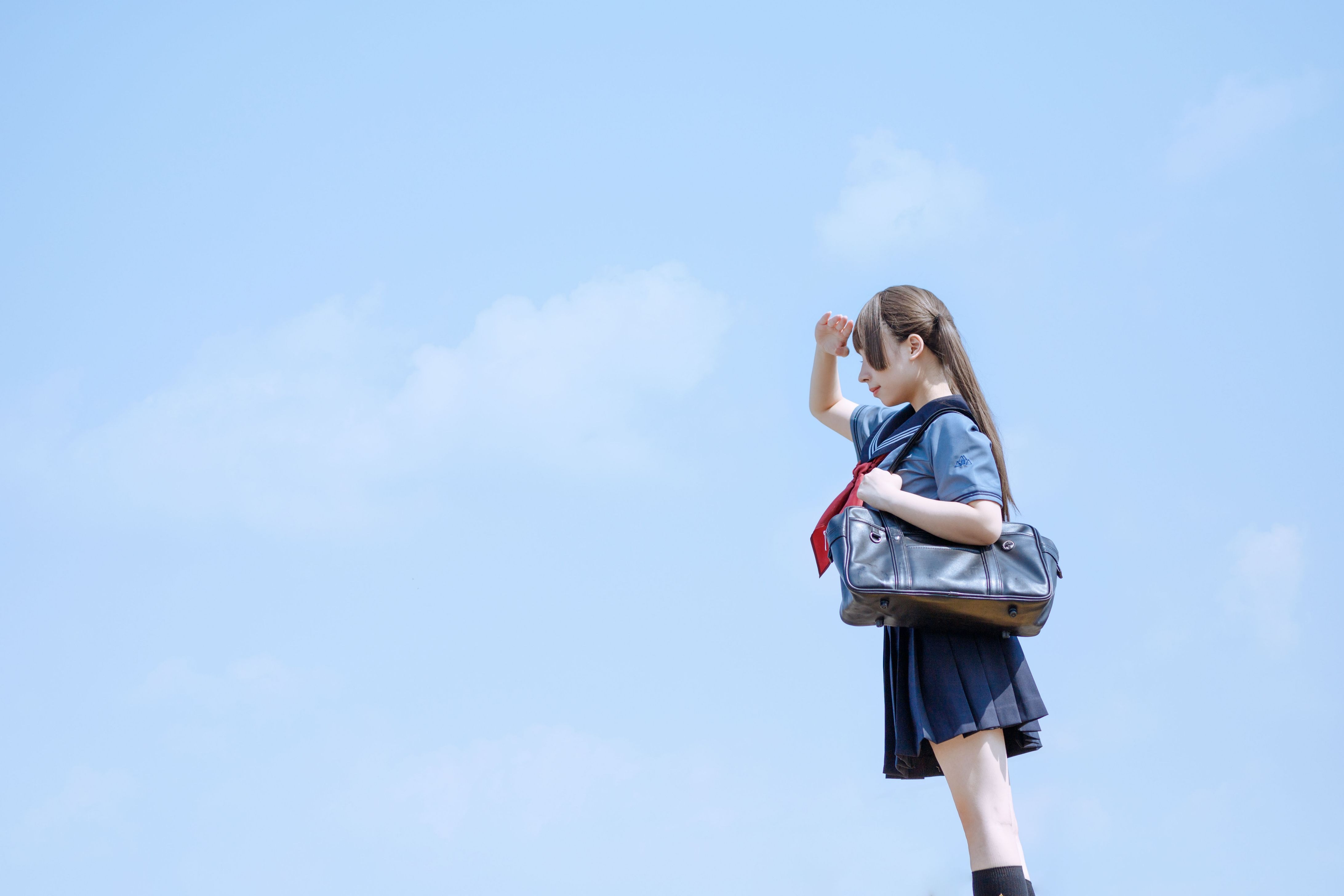 胡桃喵 天台的爱之告白 自拍（6月4号会员资源）(2)