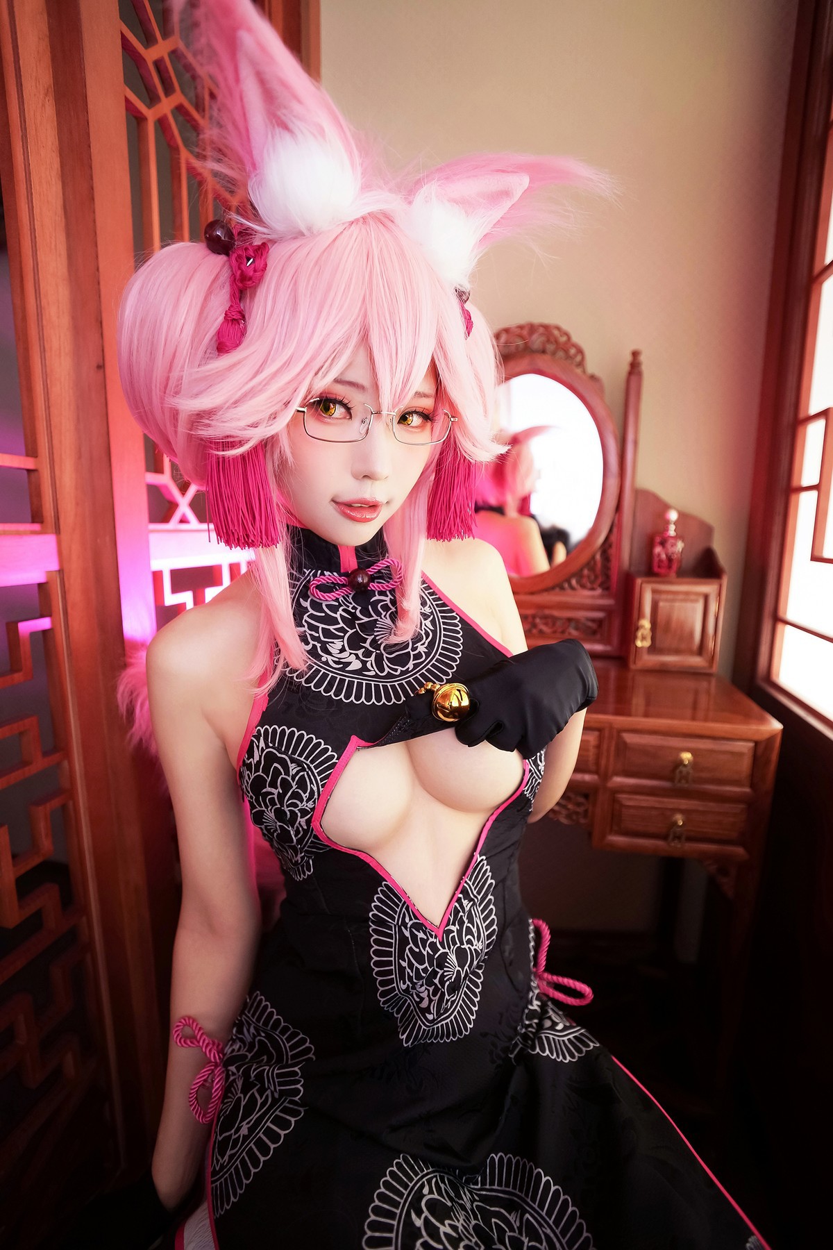 Cosplay ElyEE子 玉藻前旗袍(23)