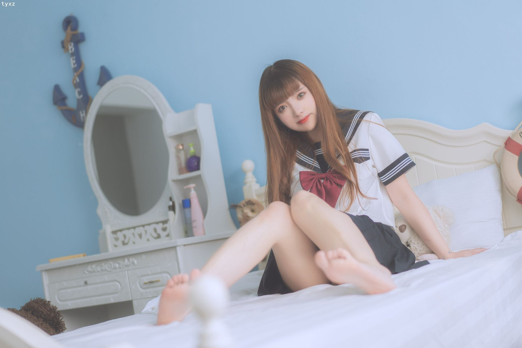 Cosplay 一隻雲燒 JK少女(12)