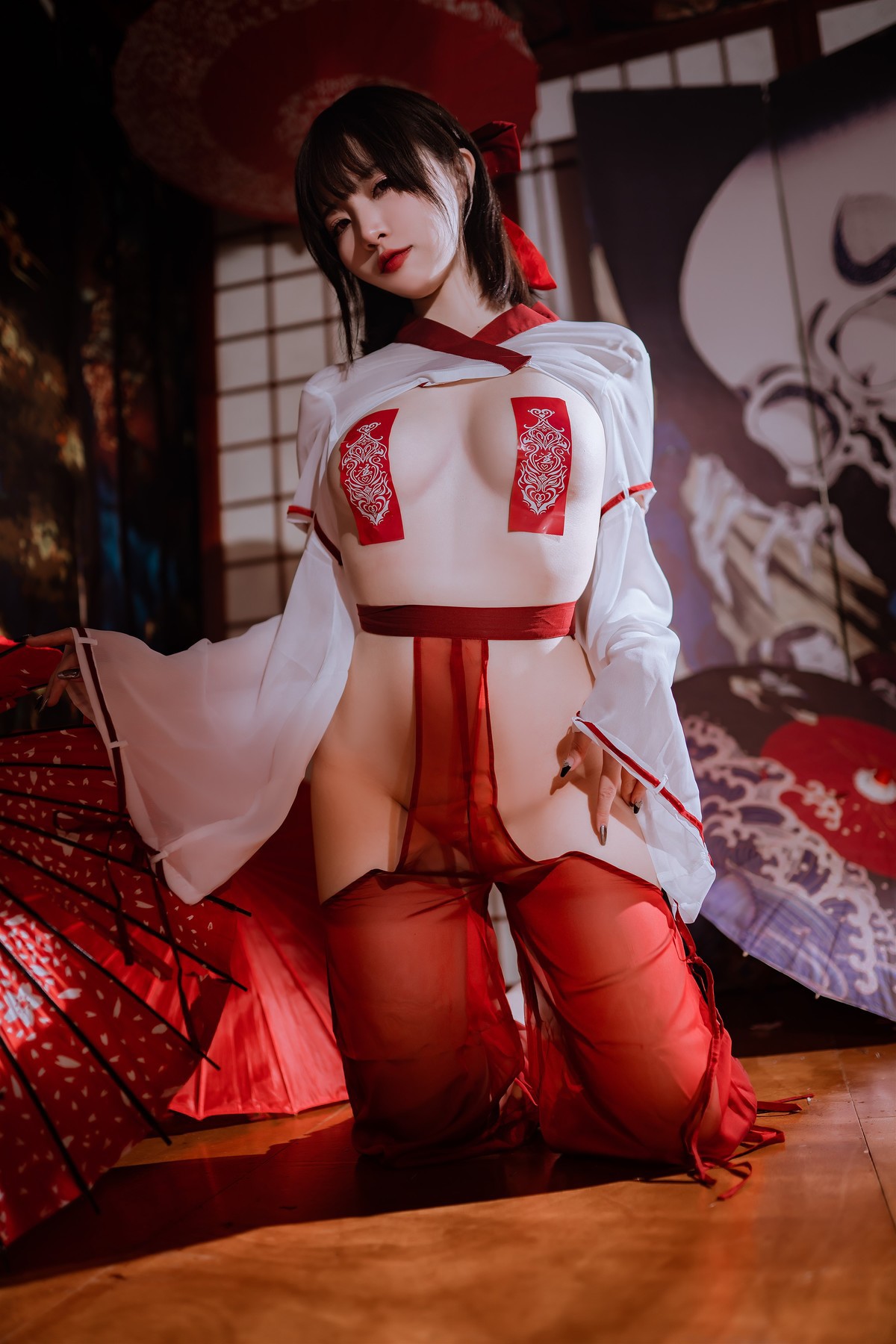 Cosplay 二佐Nisa 私房巫女(23)