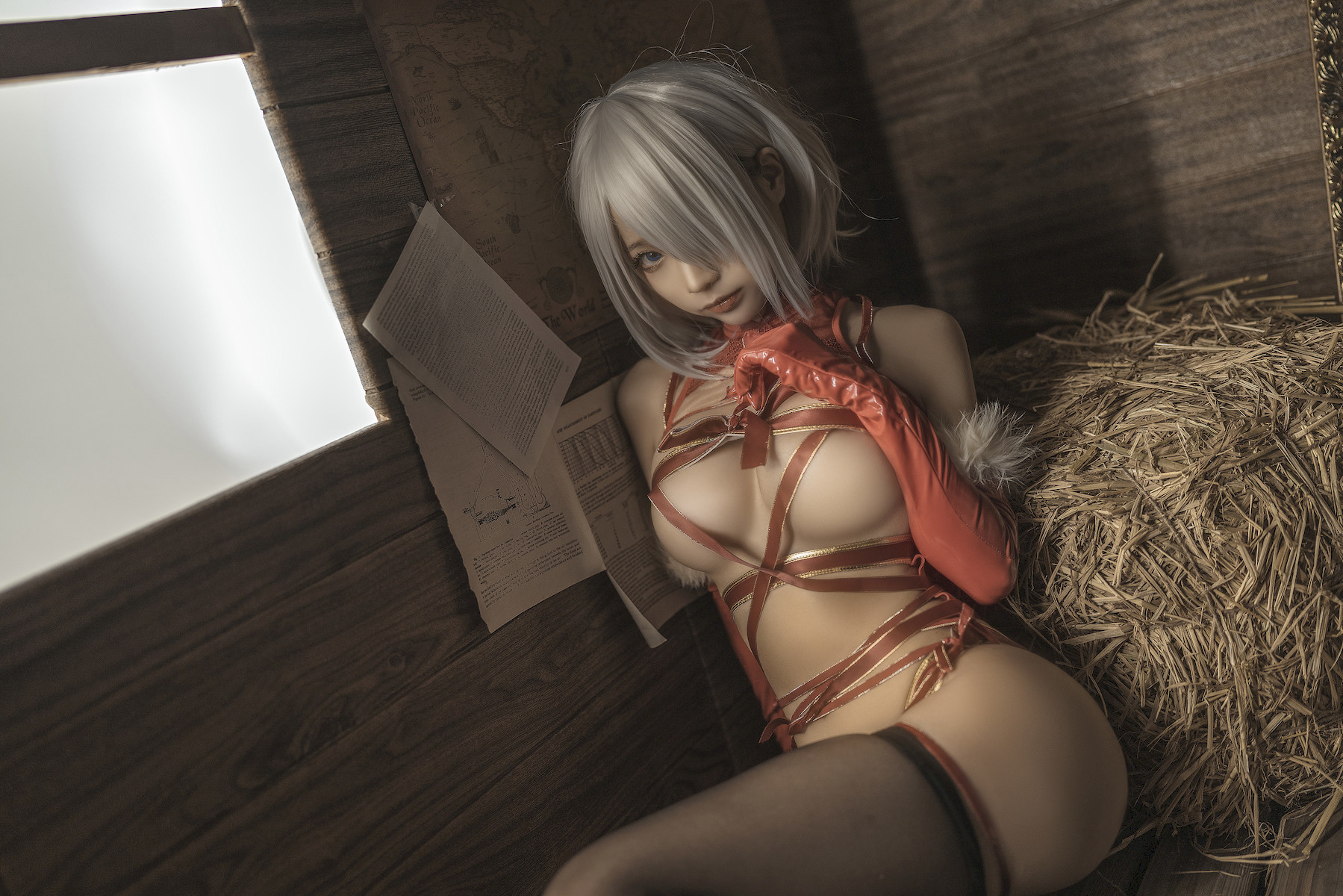 蠢沫沫 Cosplay 2B 圣诞 Christmas