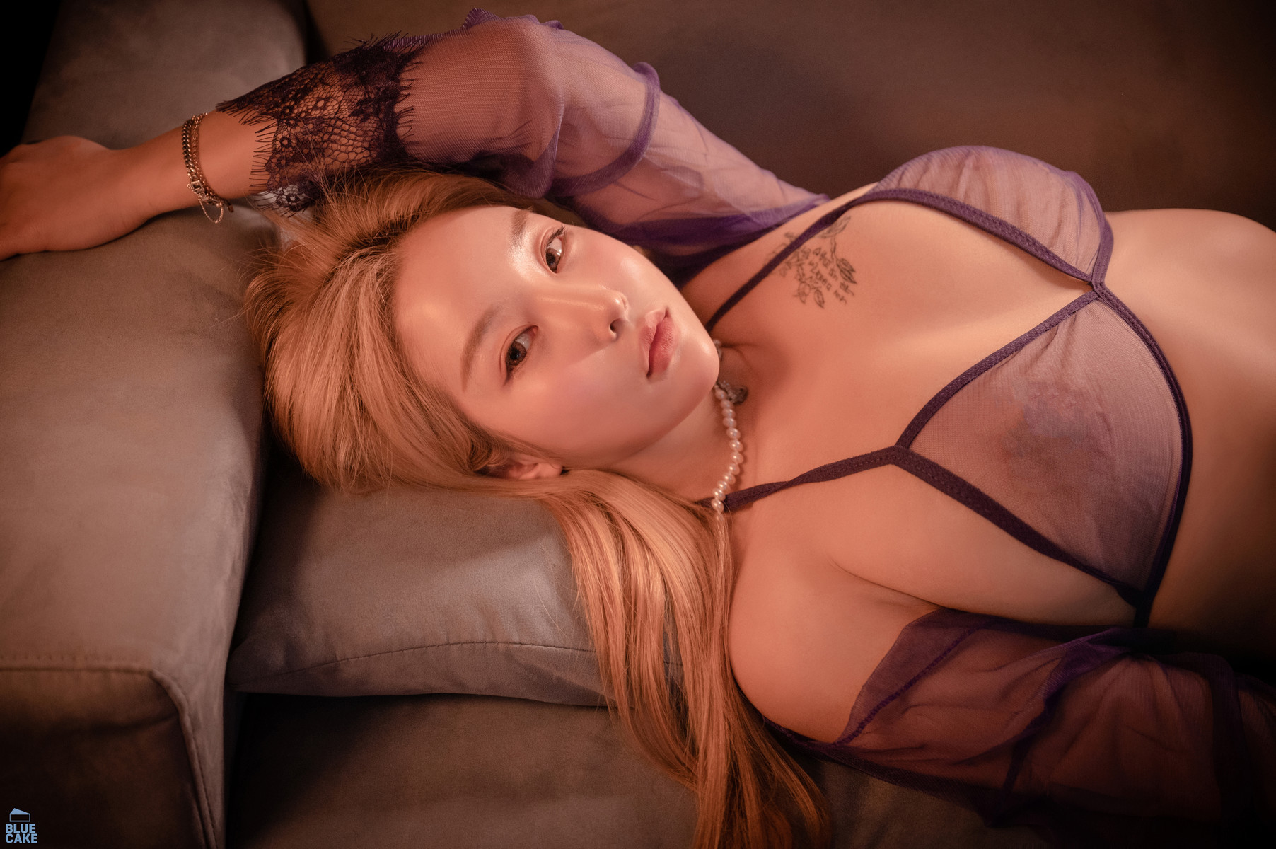 Jinju 진주, [BLUECAKE] Artistic Gray&Black + Purple + Skin Set.02(26)