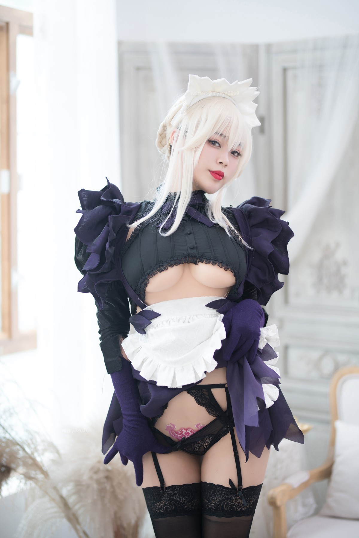 Cosplay 白烨 黑枪呆女仆(25)