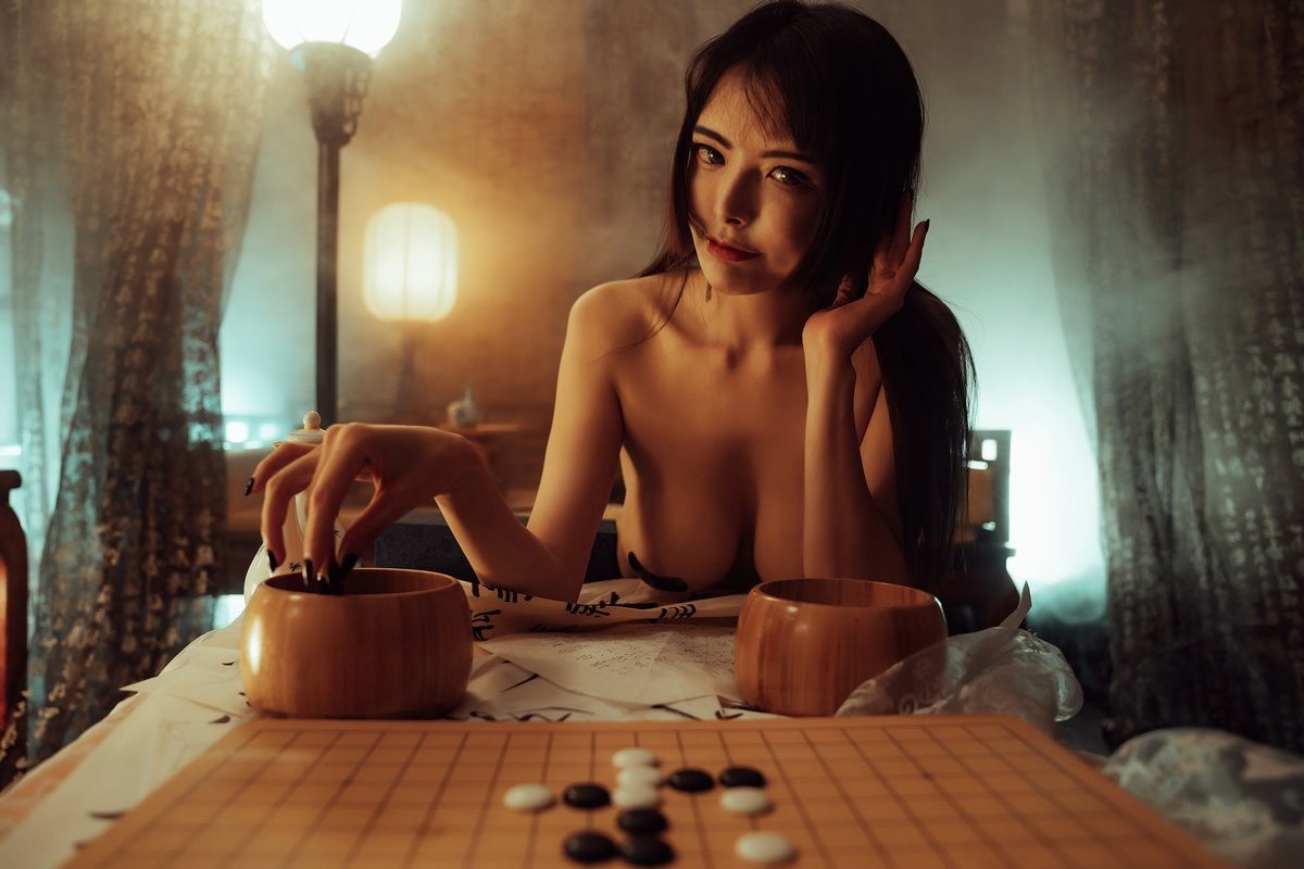 [Cos]秋和柯基 - 穿黑纱的小妖精 [38P+1V](17)