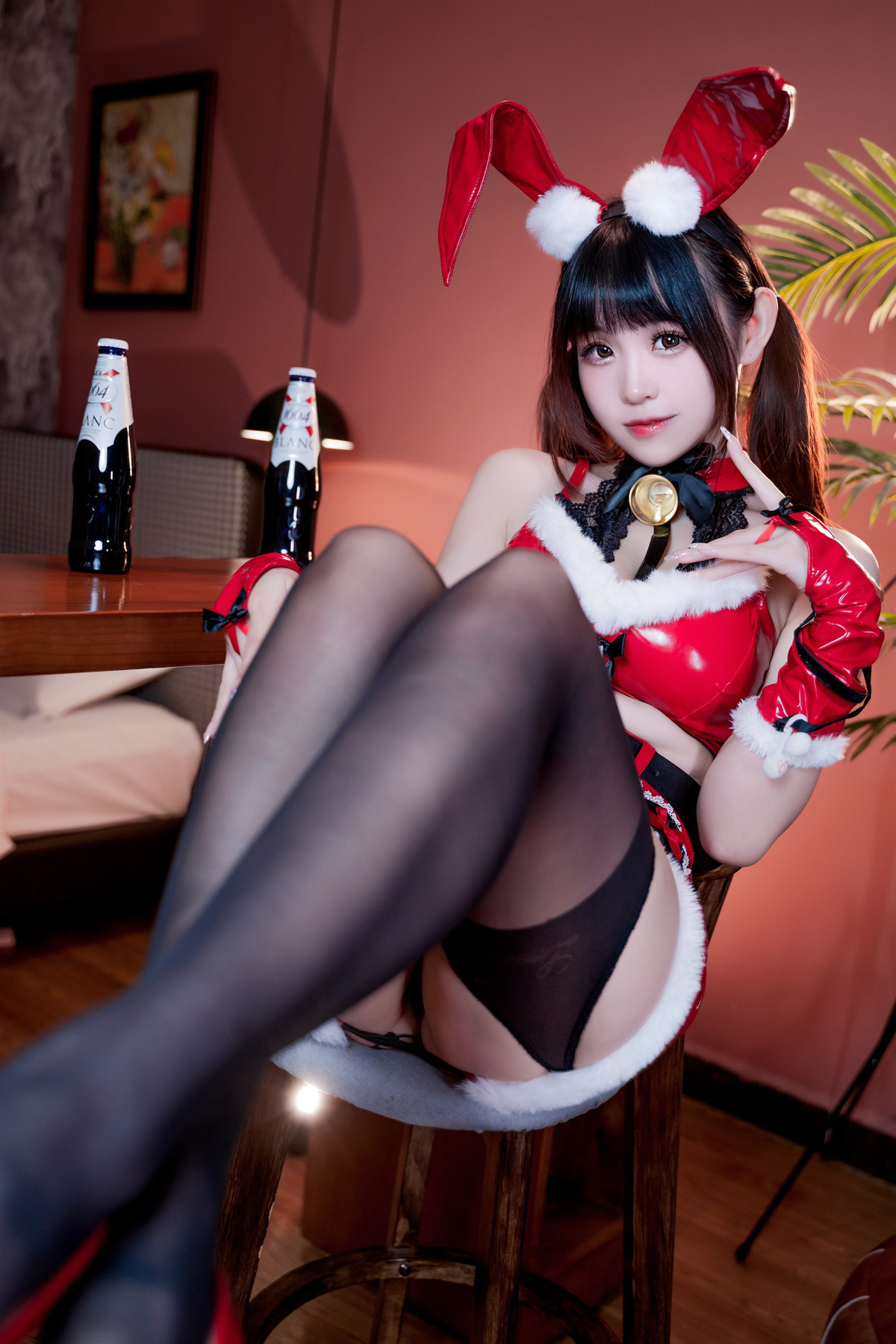 Cosplay miko酱ww 圣诞兔兔(29)
