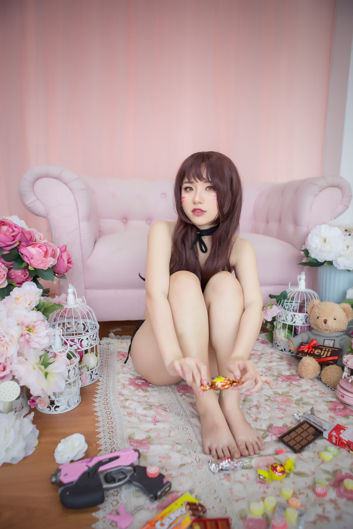 Chono Black ちょうの Cosplay D.Va chocolate(8)