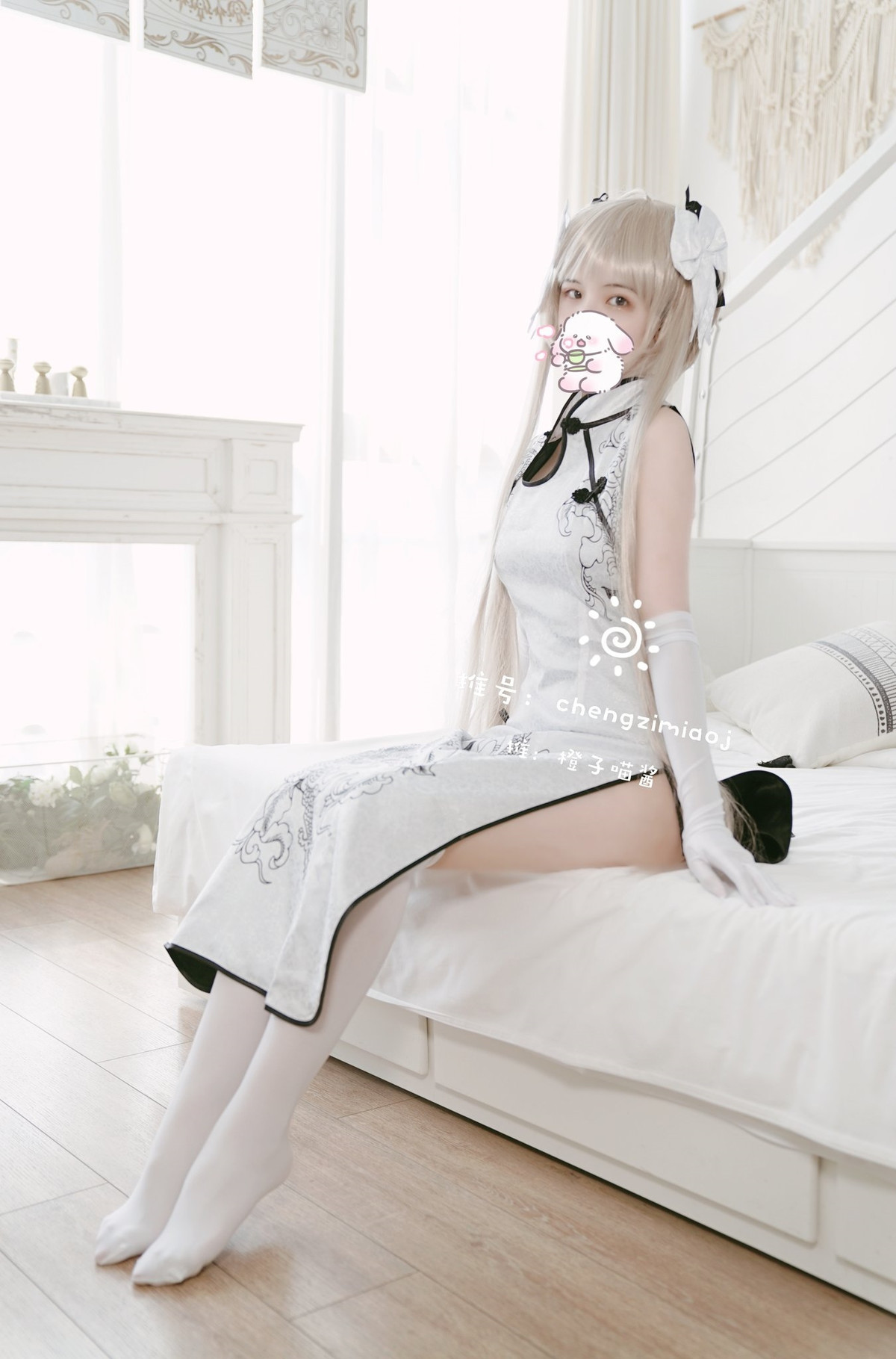 橙子喵酱 穹妹旗袍 & 穹妹体操服(7)