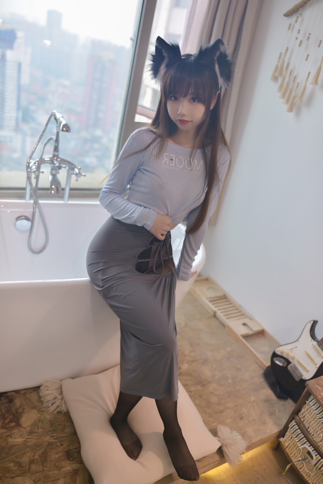 Cosplay 雪琪SAMA 吉他妹妹(5)