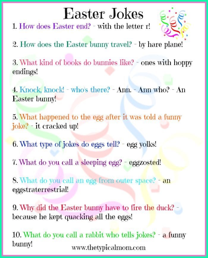 What do you call ten rabbits marching backwards? How to Host a Fun Easter Egg Hunt for Girls Â· The Typical Mom