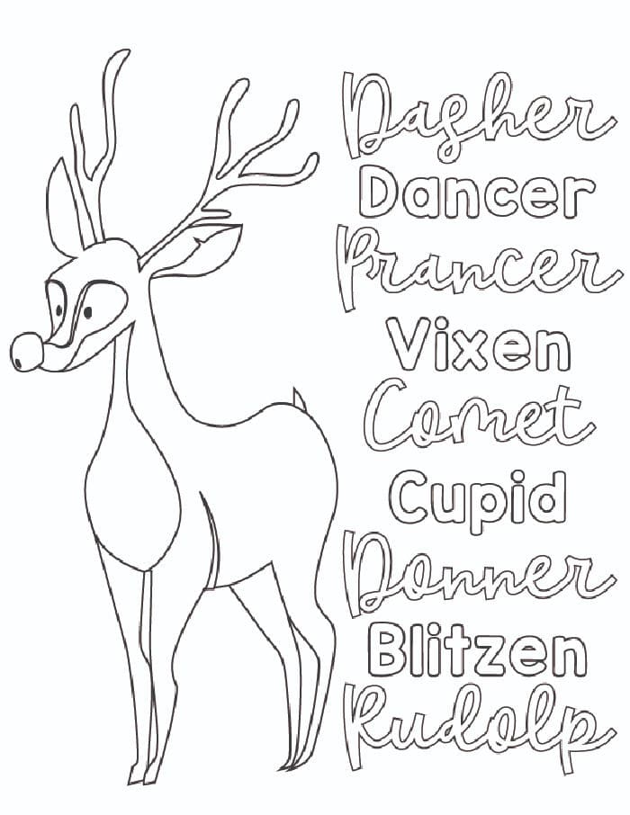 Santa, christmas trees, reindeers, ornaments and more. Free Christmas Reindeer Coloring Pages The Typical Mom