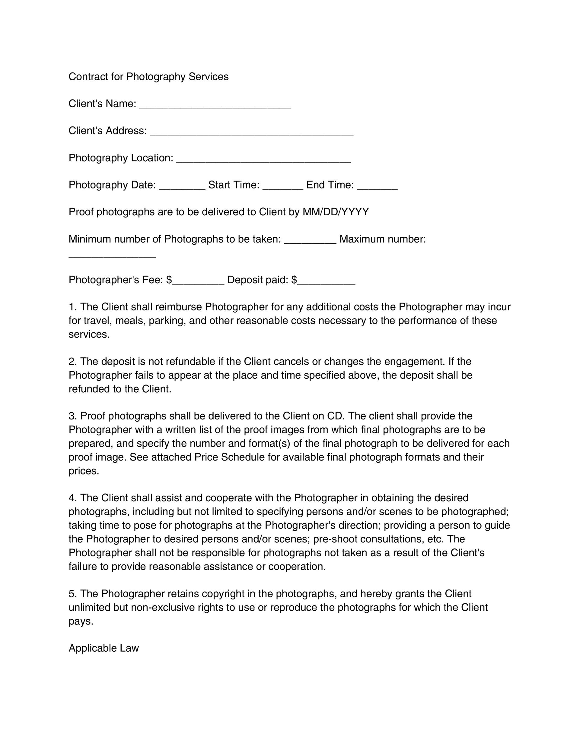 40 great contract templates employment construction