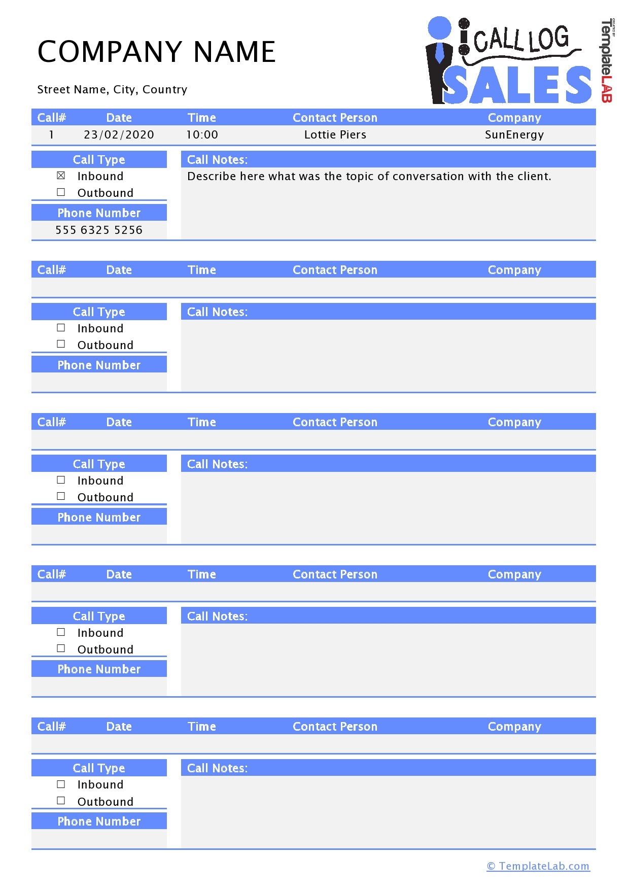 Daily Sales Report Template Excel Free