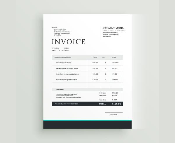 This's photorealistic freebie psd mockup of the invoice, pdf or paper documents. 27 Simple Invoice Templates Free Psd Sample Example Downloads