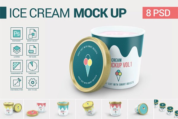 Check out the ice cream packaging mockup designs and edit by photoshop and present your work with confidence! 16 Free Ice Cream Cup Mockups Free Photoshop Downloads