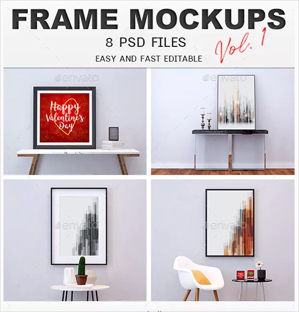 JPG Mockup of home living room picture / photo frame. 88 Photo Frame Mockup Templates Free Premium Psd Vector Formats