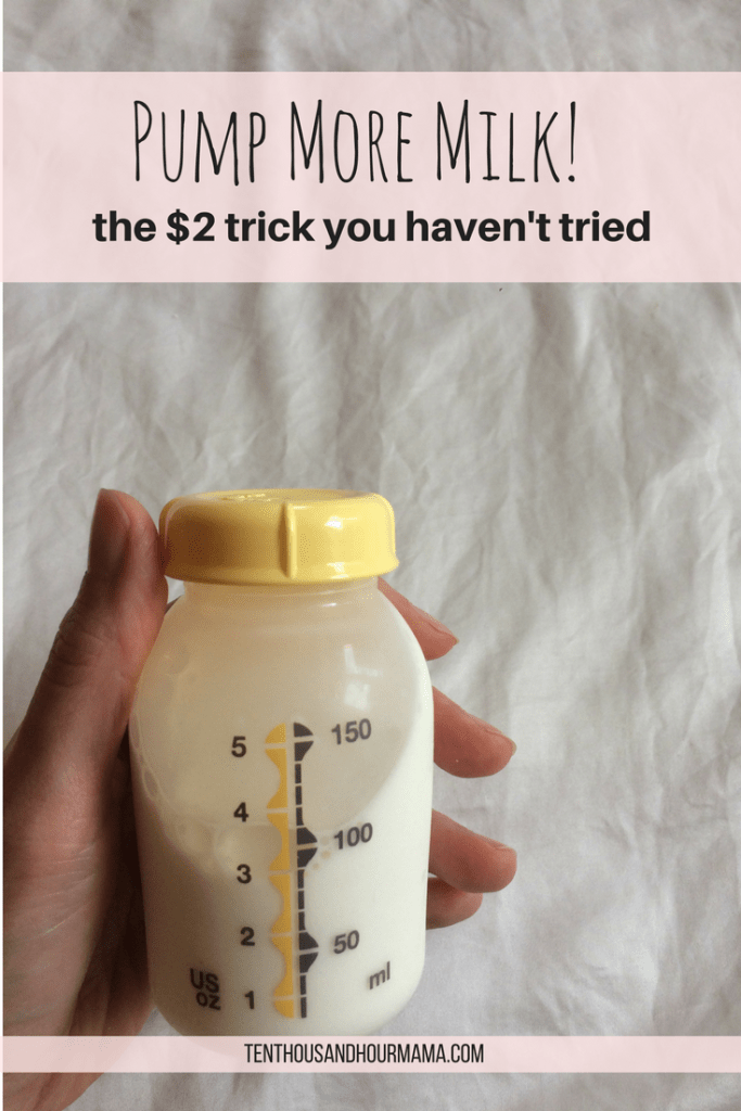 A 2 trick to pump more milk and increase your supply of breast milk