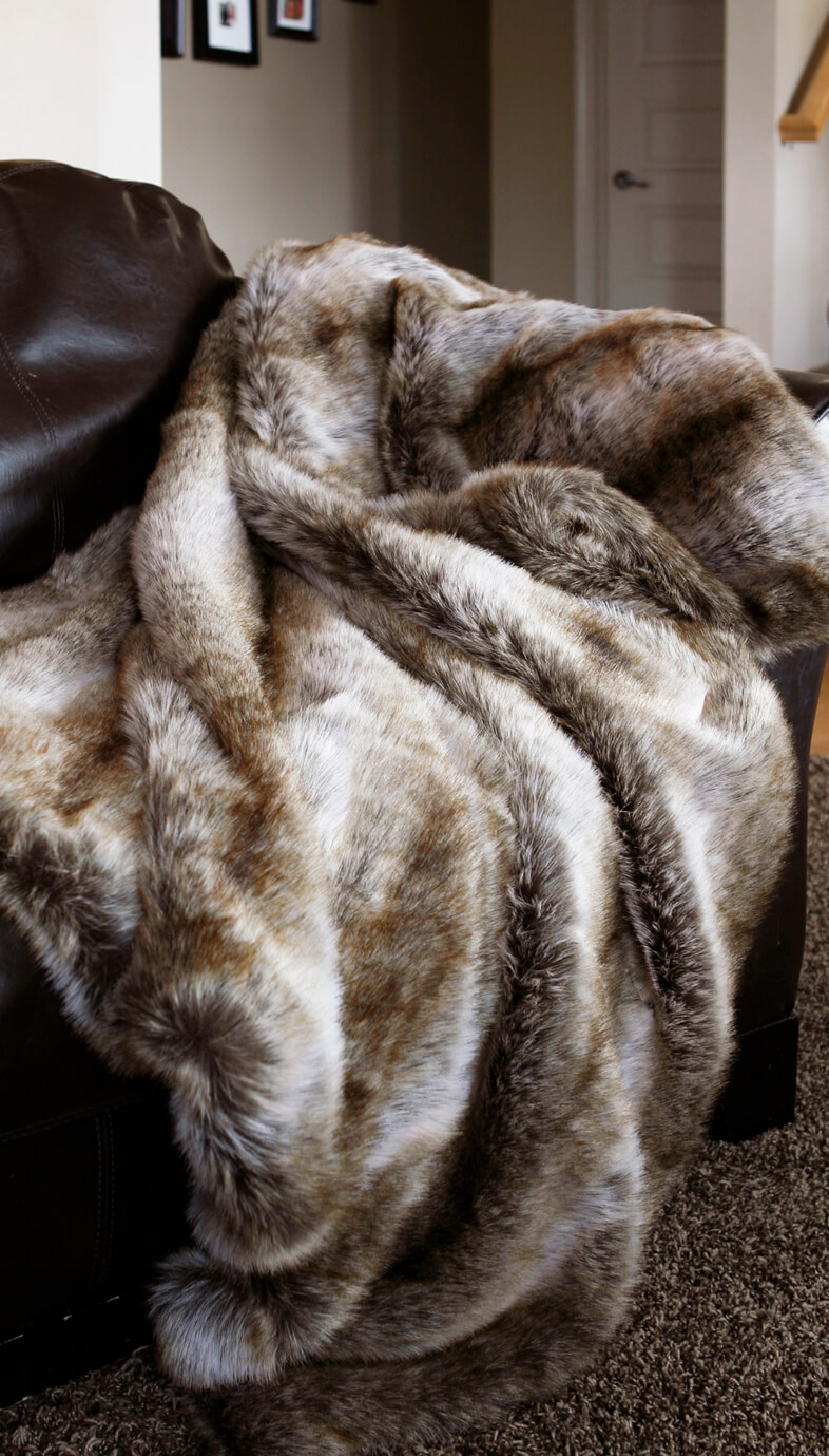 We may earn commission on some of the items you choose to buy. Chinchilla Faux Fur Throw - Teton Timberline Trading