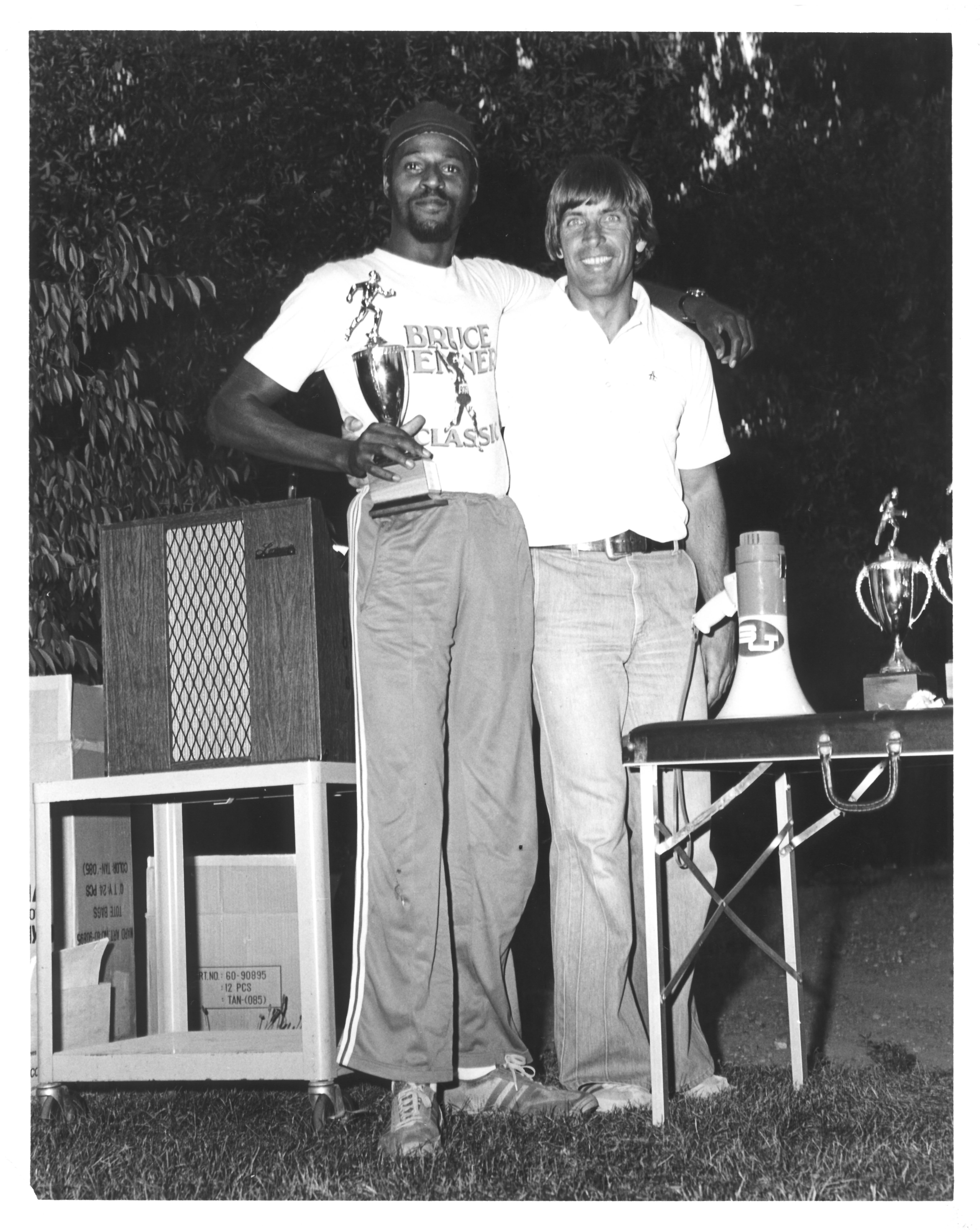 Phillips with Coach Steve Haas