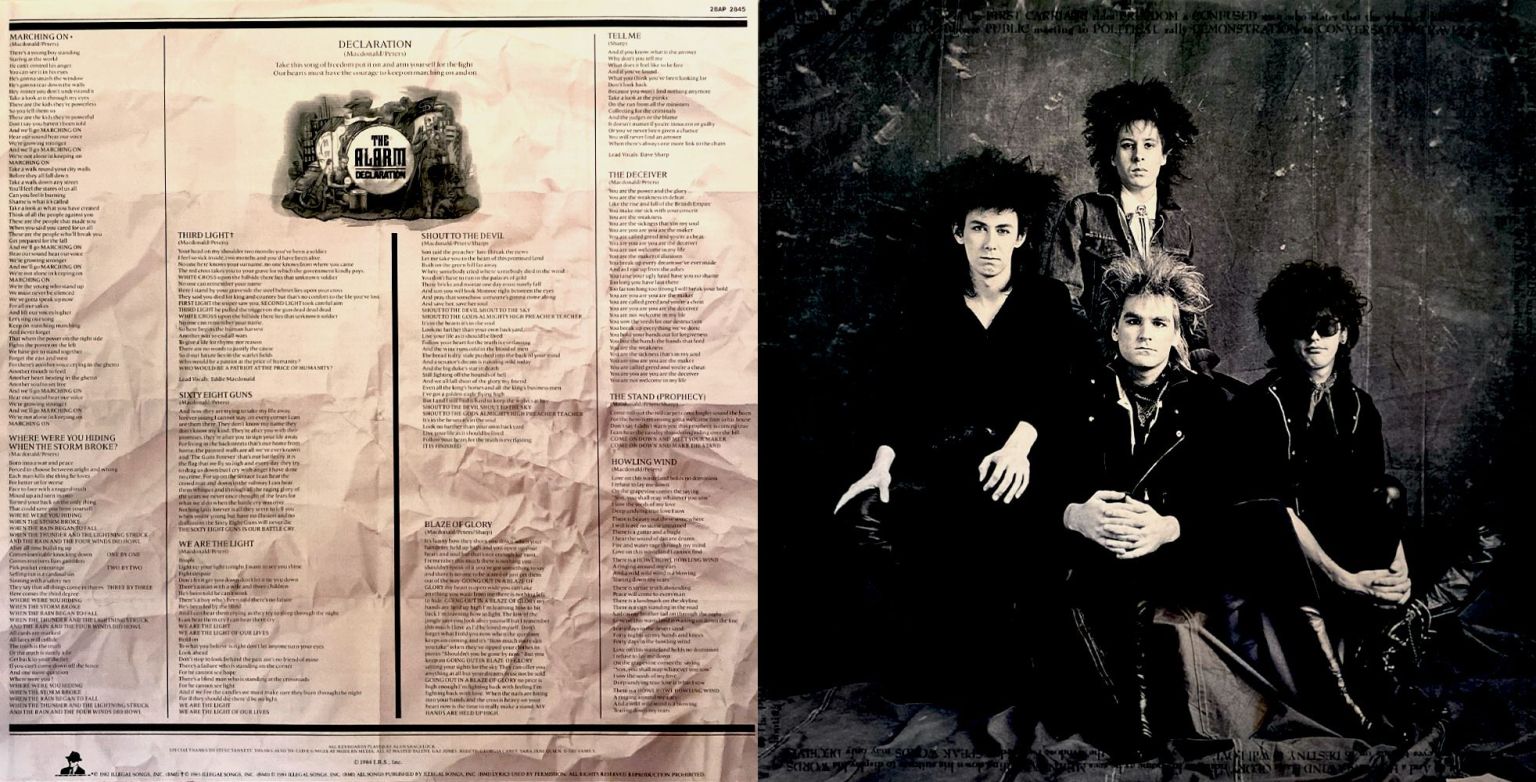 Declaration (album) The Alarm Archive