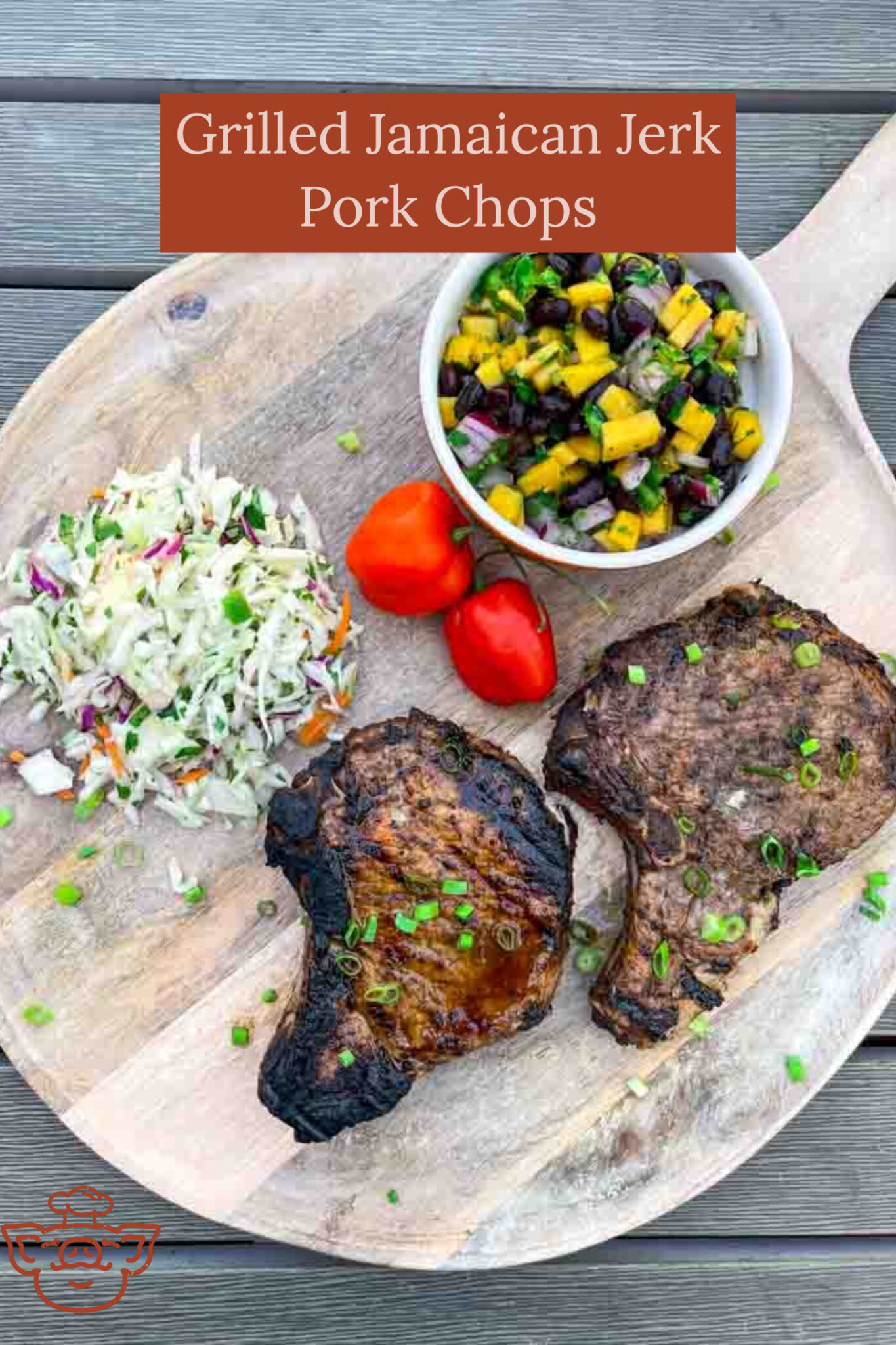 Grilled Jamaican Jerk Pork Chops The BBQ Buddha