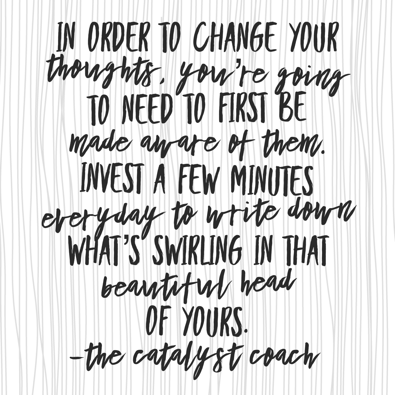What you do when you're on auto-pilot and three things to remember