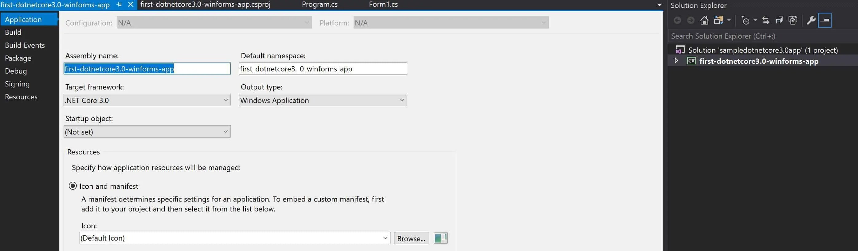 Creating First FormDesktop Application using Core 3.0 TheCodeBuzz