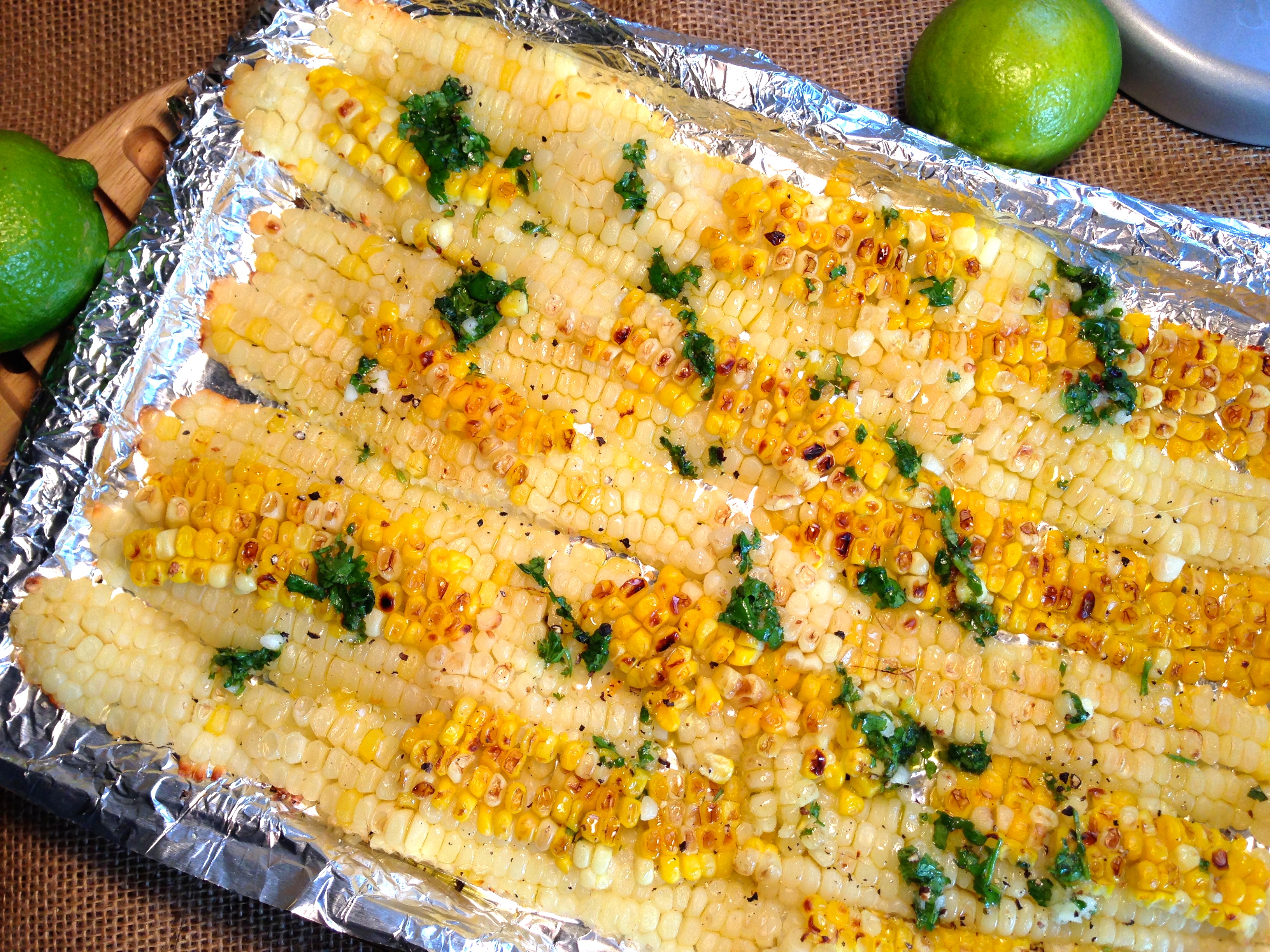 Roasted Limey-Cilantro Corn off the Cob | The Common Plate