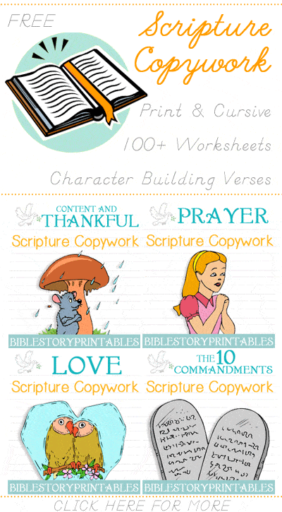 Important when celebrating with family. Bible Verse Copywork