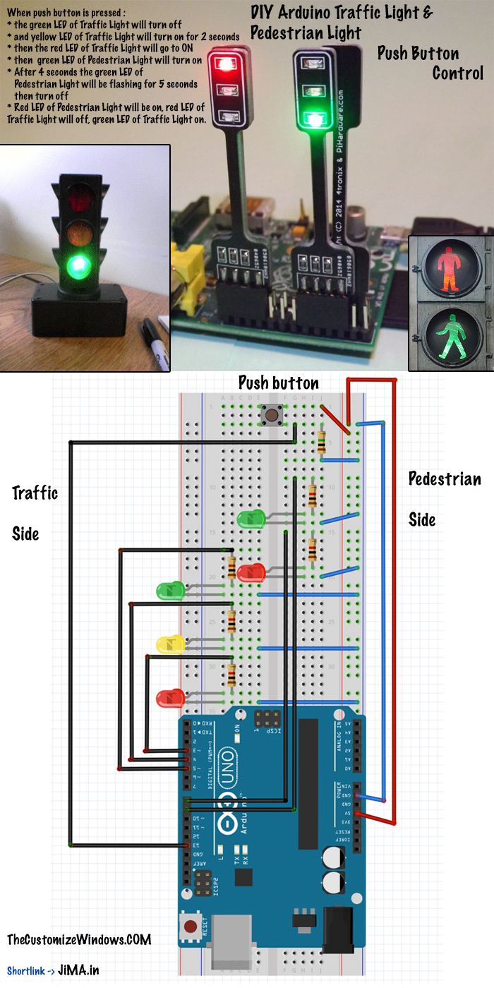 Traffic Light Circuit Diagram Using Arduino