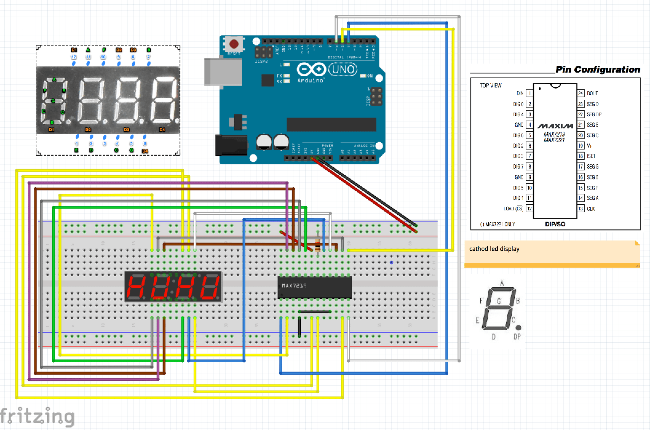 3 Digit Counter Circuit With 7 Segment Display - Circuit Diagram