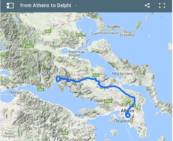 Scenic drives, classical temples, great museums, super food, ancient cities, and more. Athens To Delphi Greece Map Thedelphiguide Com