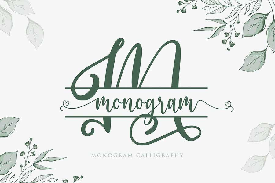 · type in your monogram: 35 Best Monogram Fonts For Cricut Free And Premium On The Designest