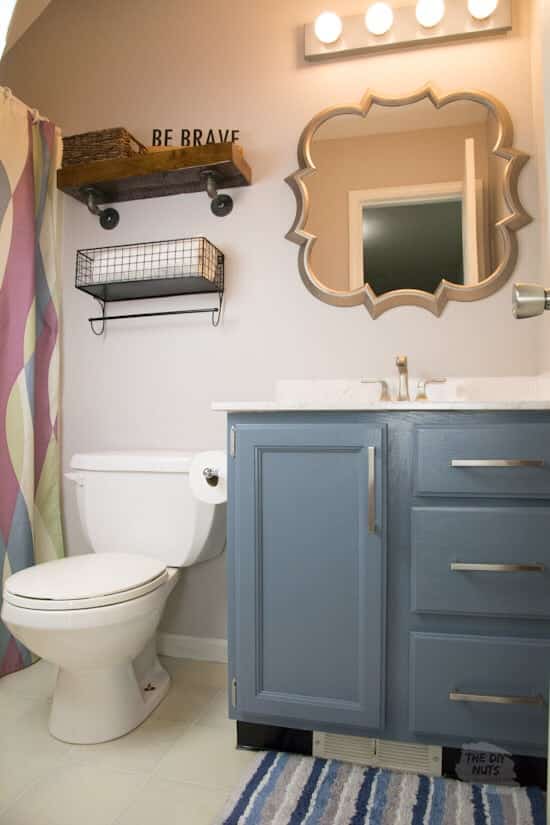 The walls are painted lavender behr mulberry stain. 16 Cheap Ways To Makeover Your Bathroom Today The Diy Nuts