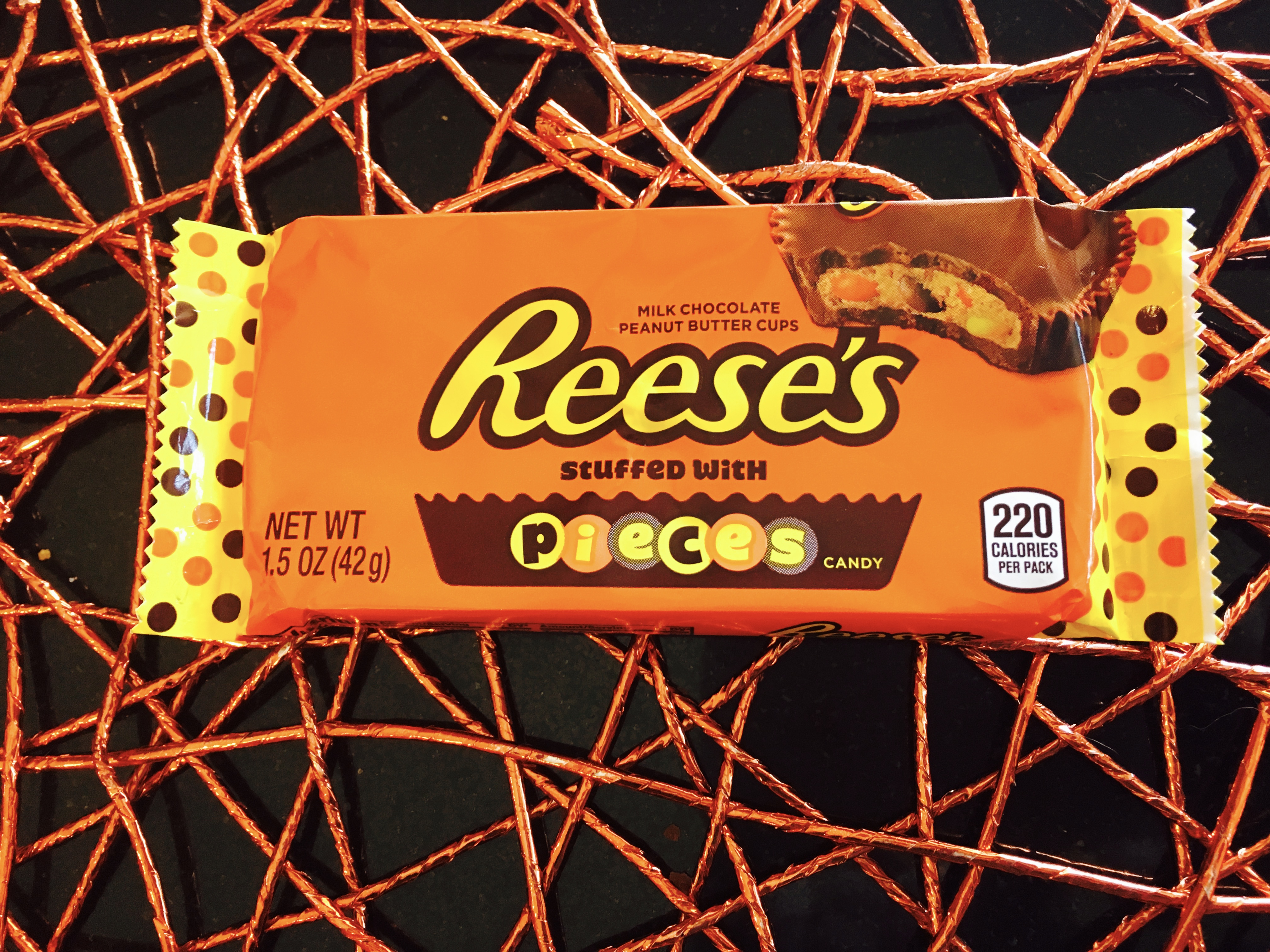 New Reese S Peanut Butter Cups Stuffed With Reese S Pieces Are Worth A Fork Theforkingtruth