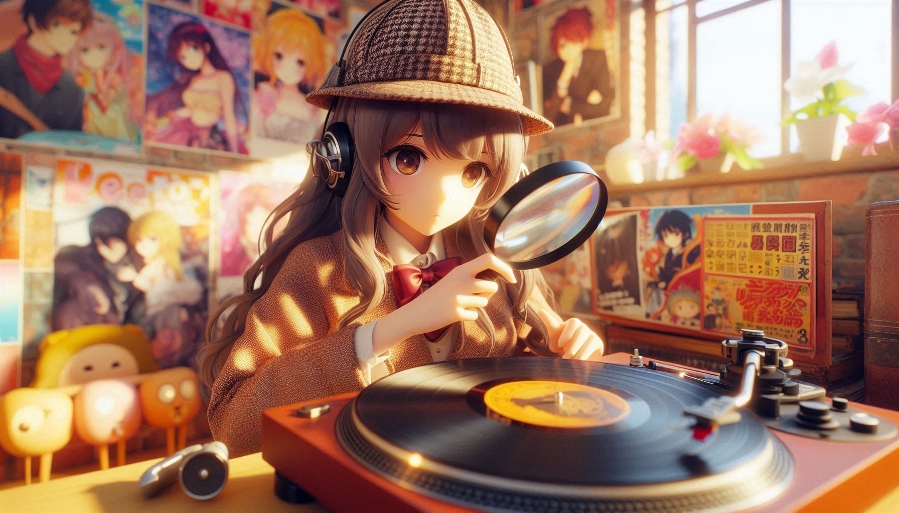 Vinyl detective anime Glitter Records Rare Records