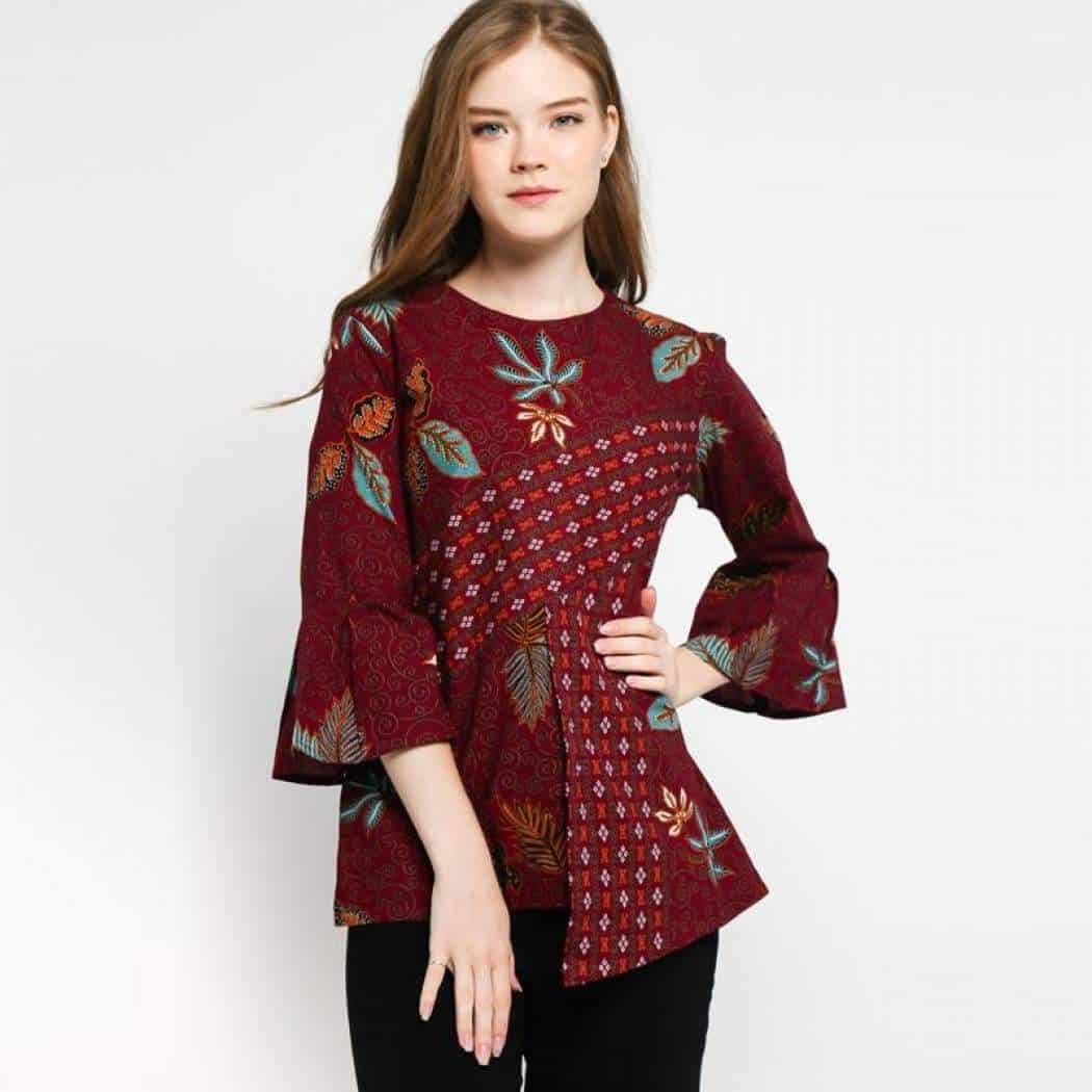 Tunik batik modern terbaru, model tunik batik terbaru 2021, model tunik . Model Batik Atasan Formal - Thegorbalsla