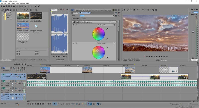 Vegas pro video editing software