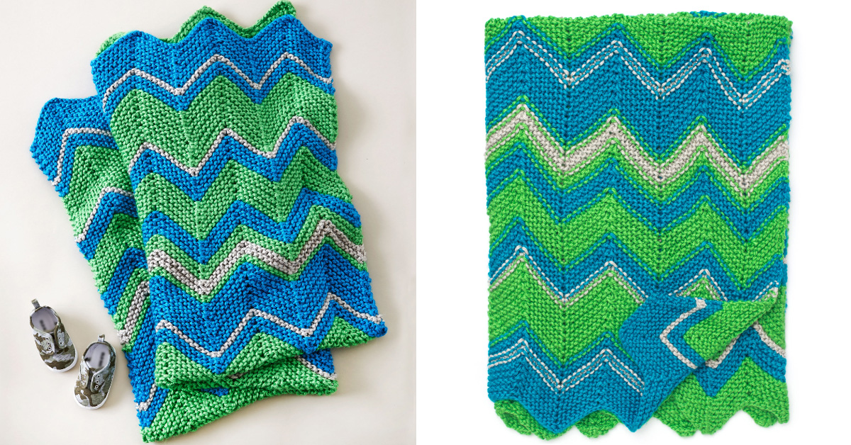 Whether you’re new to knitting or you’ve been knitting for years, sites are uploading new patterns every single day. Zig Zag Knitted Baby Blanket Free Knitting Pattern