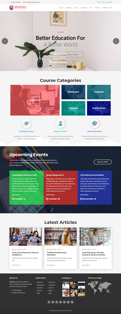 More than 3000 active users showing best interest for education wordpress theme. Theme Grab | Edumodo - Education WordPress Theme - Theme Grab