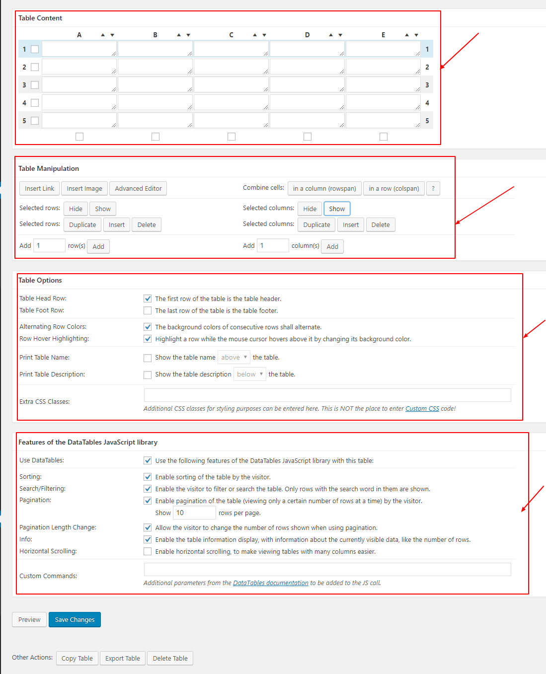 * tablepress table scheme (data format structure) version. How To Add Tables In Wordpress 5 Best Wordpress Table Plugins